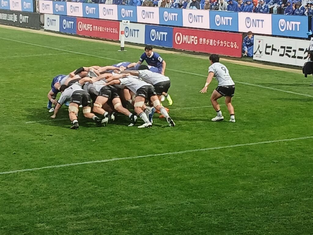 ラグビーの試合の写真